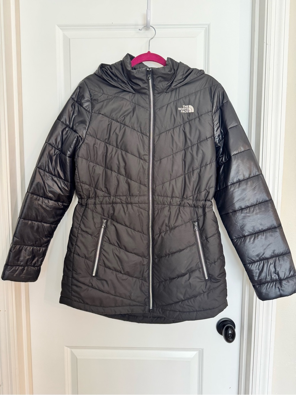 The North Face Women's Black Quilted Hooded Puffer Jacket